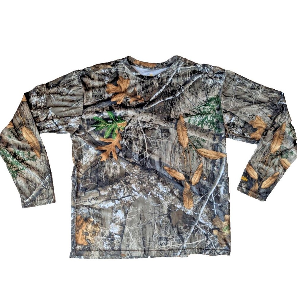 Gamehide Real Tree Insect Shield Large Mossy Oak Camo Long Sleeve Shirt